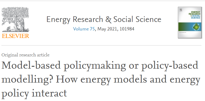 Model-based policymaking or policy-based modelling?