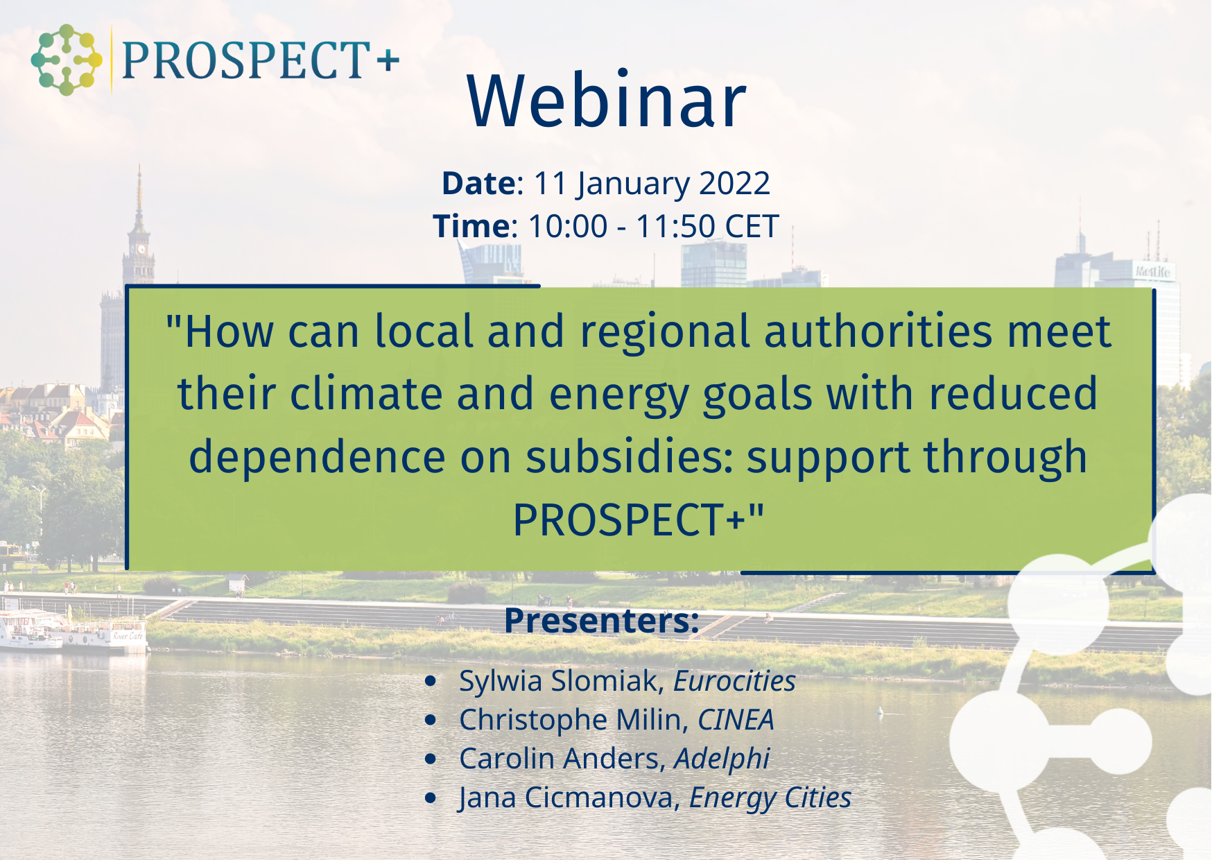 PROSPECT+ Webinar: Join us and learn about innovative financing instruments and our capacity- building programme!