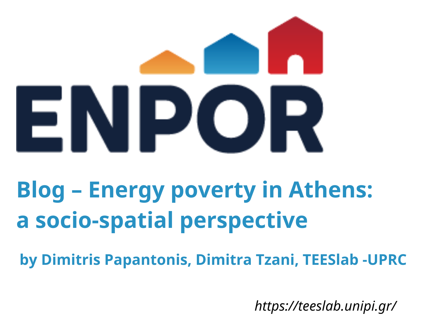 New Enpor Blog: “Energy poverty in Athens: a socio-spatial perspective”