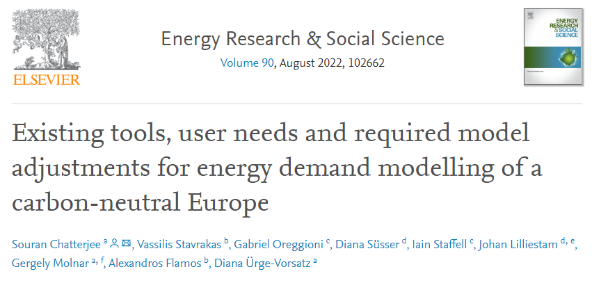 How energy demand models should be further improved to support the transition to climate neutrality in Europe?