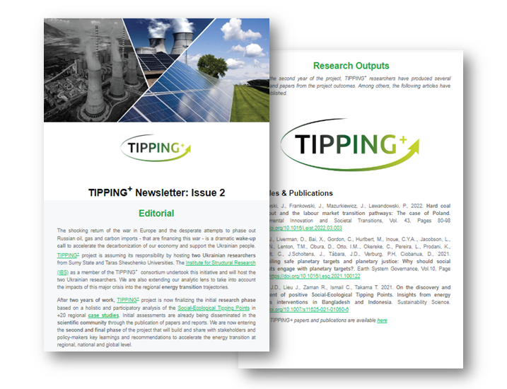 The TIPPING+ 2nd Newsletter is now released!