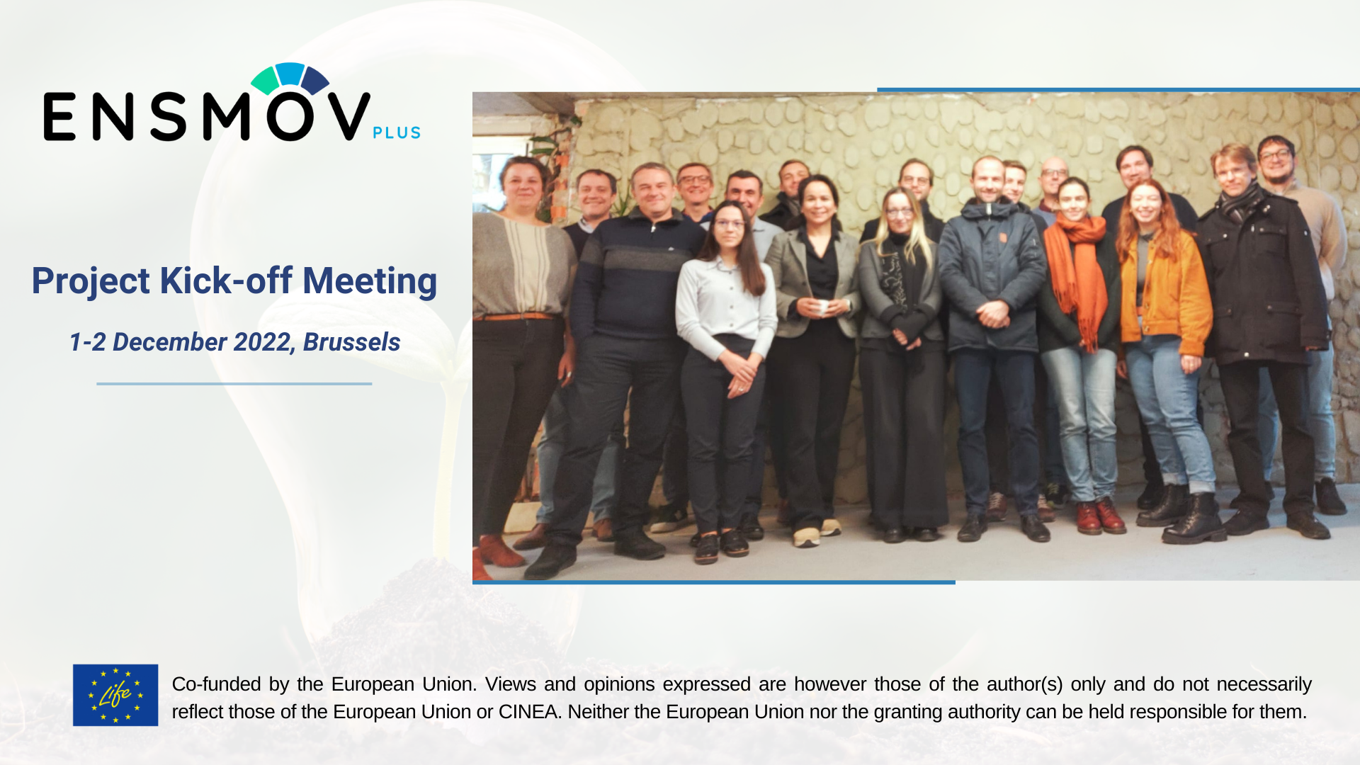 The successful H2020 ENSMOV PROJECT is back as ENSMOV Plus!