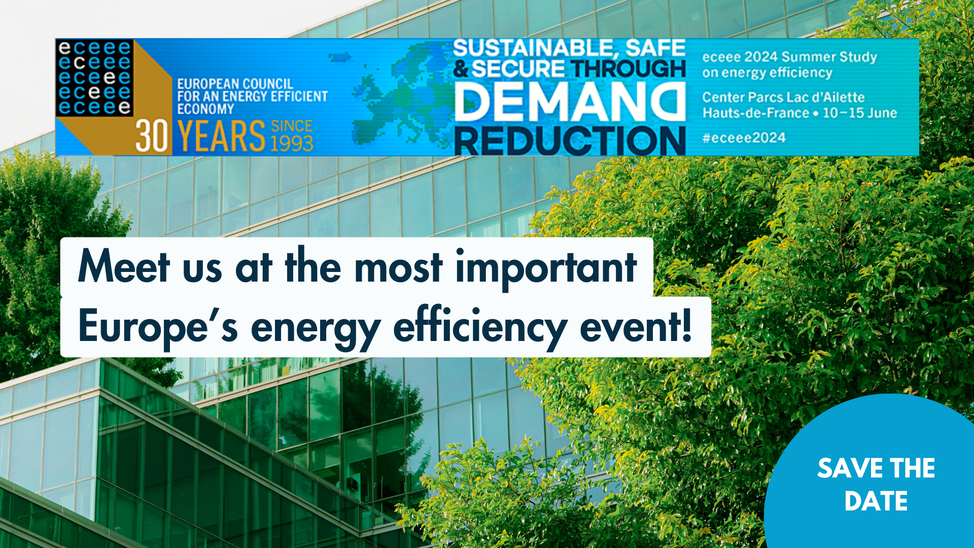 Meet us at the European Council for an Energy Efficient Economy (eceee)’s Summer Study 2024!