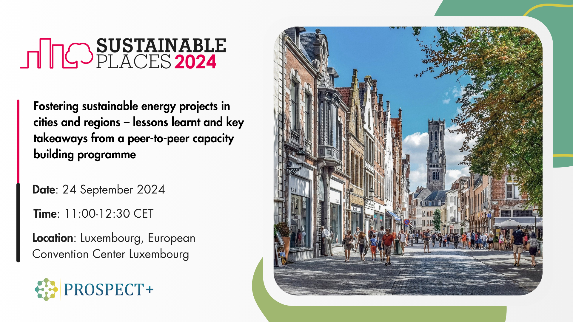 TEESlab at the 12th annual edition of the Sustainable Places Conference: Join our session to discuss about energy transition in cities and regions!